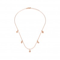 Charm, Sterling Silver Necklace.