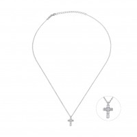 Cross, Sterling Silver Necklace.