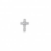Cross, Sterling Silver Earring (Sold INDIVIDUALLY).