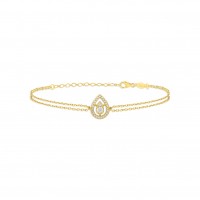 Mini Entourage Drop, Sterling Silver Bracelet.