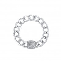 Penelope, Sterling Silver Bracelet (Size: Small)