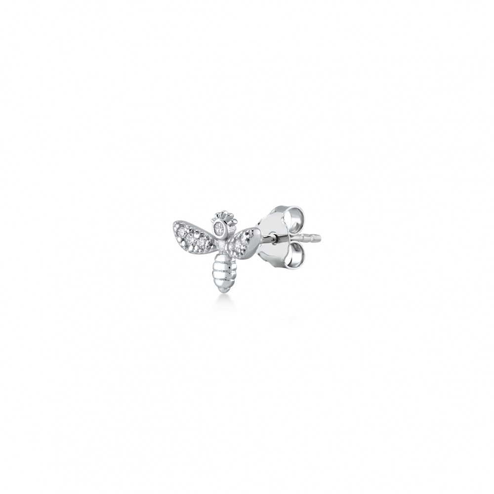 Princess Bee, Sterling Silver Earring (Sold INDIVIDUALLY).