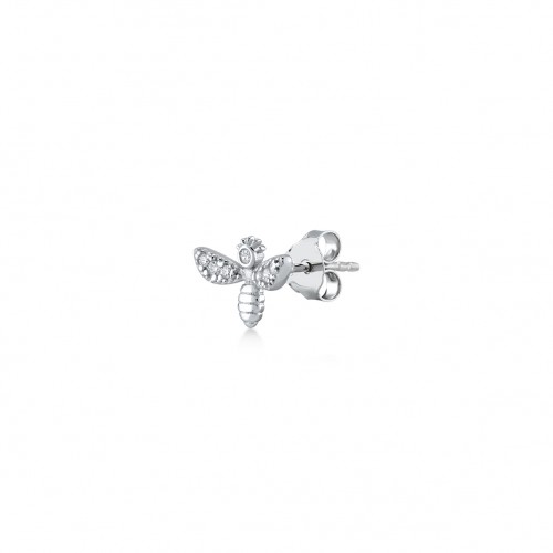 Princess Bee, Sterling Silver Earring (Sold INDIVIDUALLY). Princess Bee, Sterling Silver Earring (Sold INDIVIDUALLY).