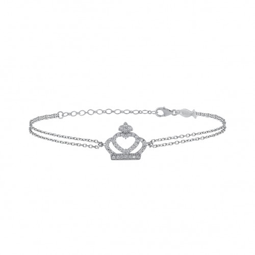 Crown, Sterling Silver Bracelet.