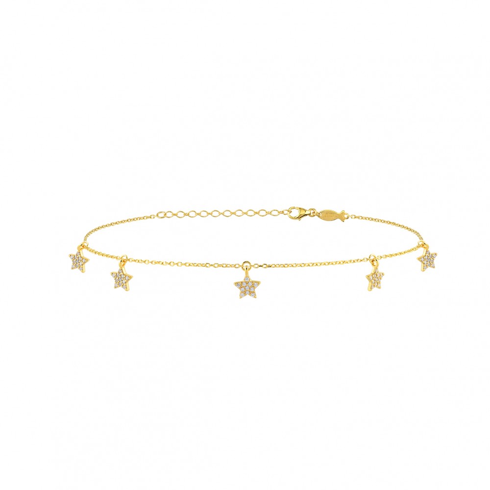 Stelle, Sterling Silver Anklet.