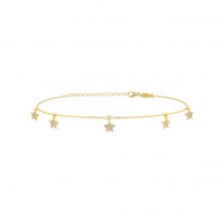 Stelle, Sterling Silver Anklet.