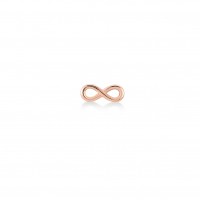 Infinity, Sterling Silver Earring (Sold INDIVIDUALLY).