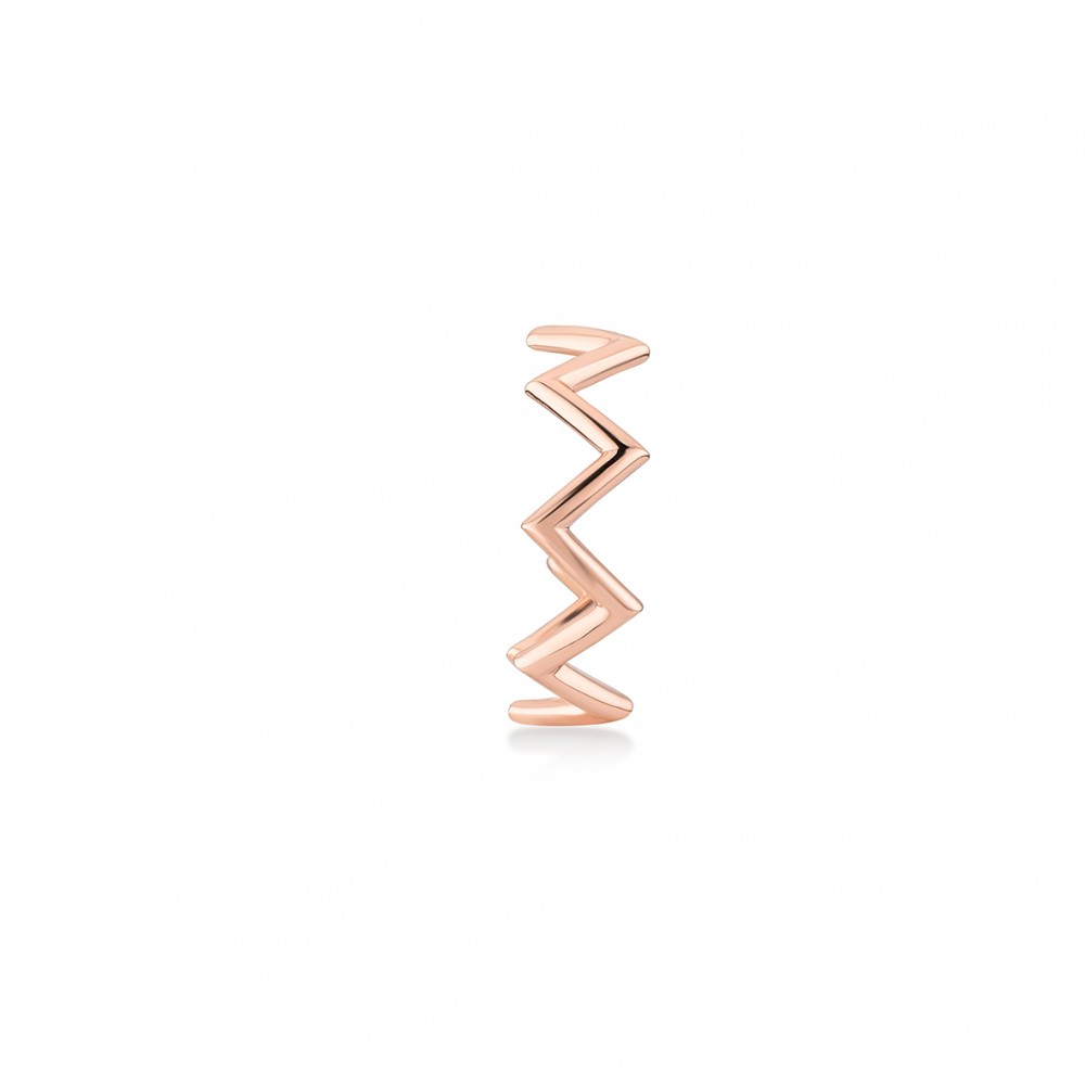 Chevron, Sterling Silver Earring (Sold INDIVIDUALLY).