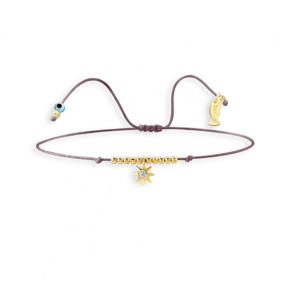 Mini Sun, Sterling Silver Bracelet (String).