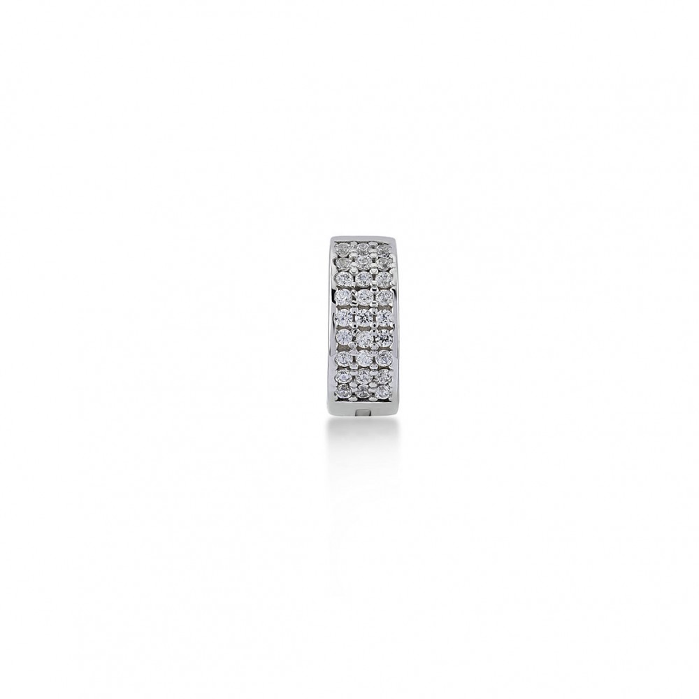 Huggie Hoop, Sterling Silver Earring (Sold INDIVIDUALLY).