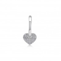 Heart, Sterling Silver Earring (Sold INDIVIDUALLY).