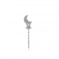 Tailed Celestial, Sterling Silver Earring (Sold INDIVIDUALLY).