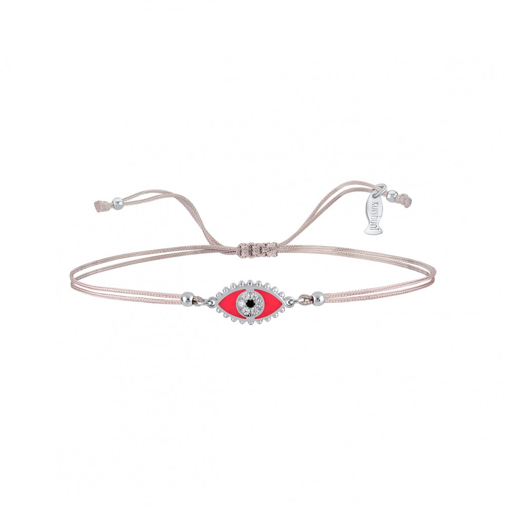 Eye, Sterling Silver Bracelet (String).