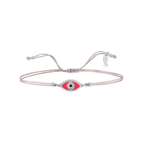 Eye, Sterling Silver Bracelet (String).