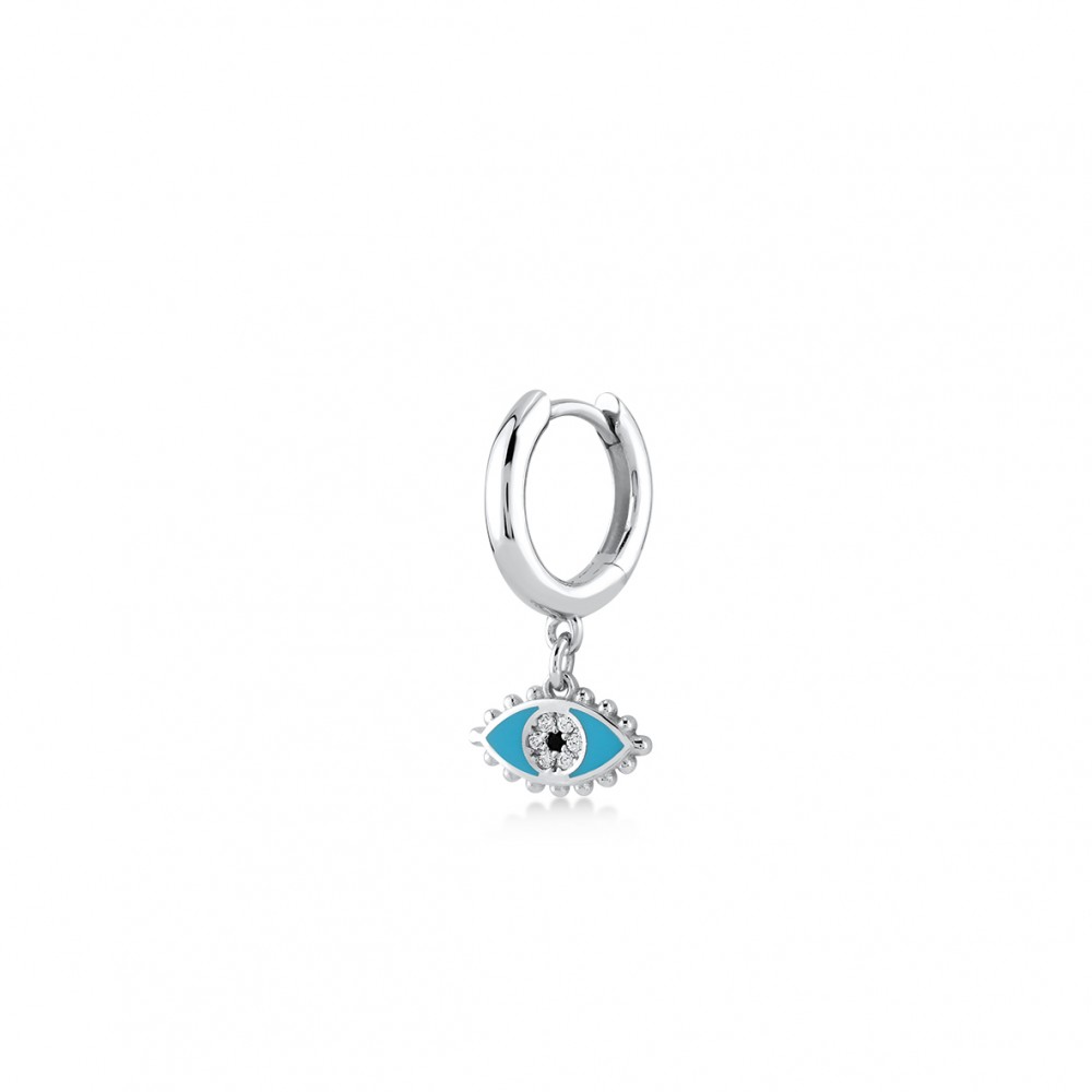 Mini Eye, Sterling Silver Earring (Sold INDIVIDUALLY).