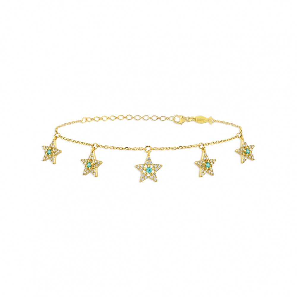 Mini Entourage Stars, Sterling Silver Bracelet.