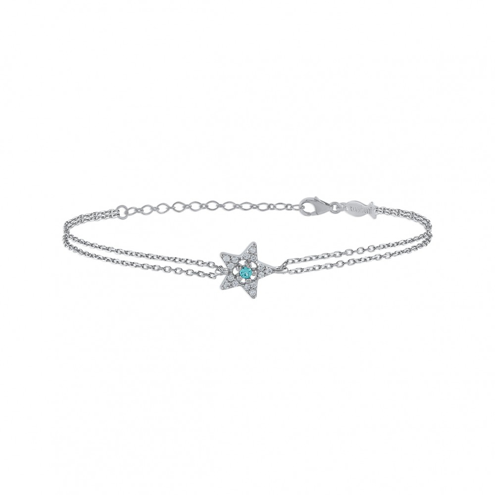 Mini Entourage Star, Sterling Silver Bracelet.