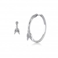 Dream Arrow, Sterling Silver Earrings Set.