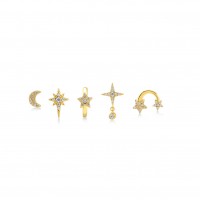 Starlight, Sterling Silver Earrings Set.