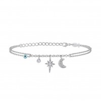Starry Night, Sterling Silver Bracelet.