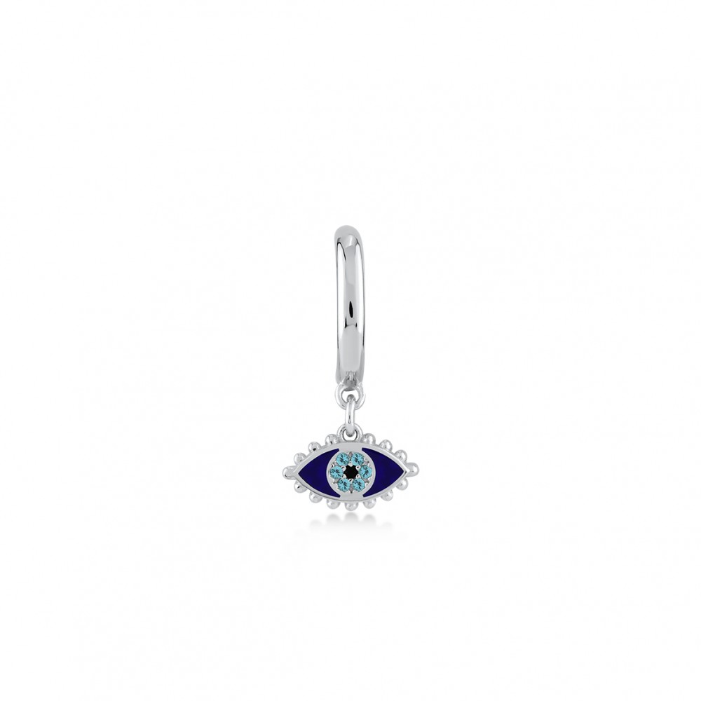 Mini Eye, Sterling Silver Earring (Sold INDIVIDUALLY).