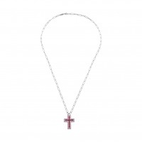 Cross, Sterling Silver Necklace.