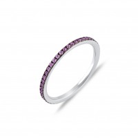 Eternity Ring, Sterling Silver Ring.