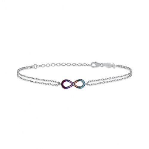 Infinity, Sterling Silver Bracelet.