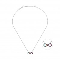 Infinity, Sterling Silver Necklace.