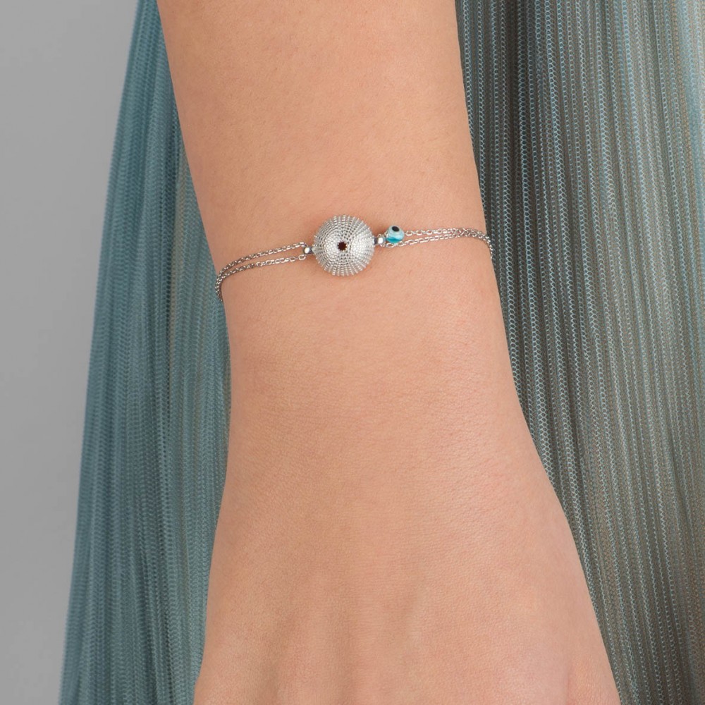 Sea Urchin, Sterling Silver Bracelet.