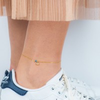 Mini Sun, Sterling Silver Anklet.