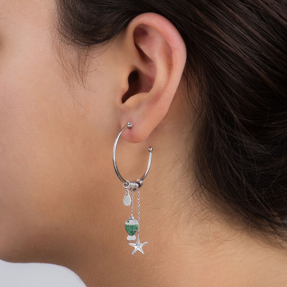 Gipsy Sea, Sterling Silver Earring (Sold INDIVIDUALLY).