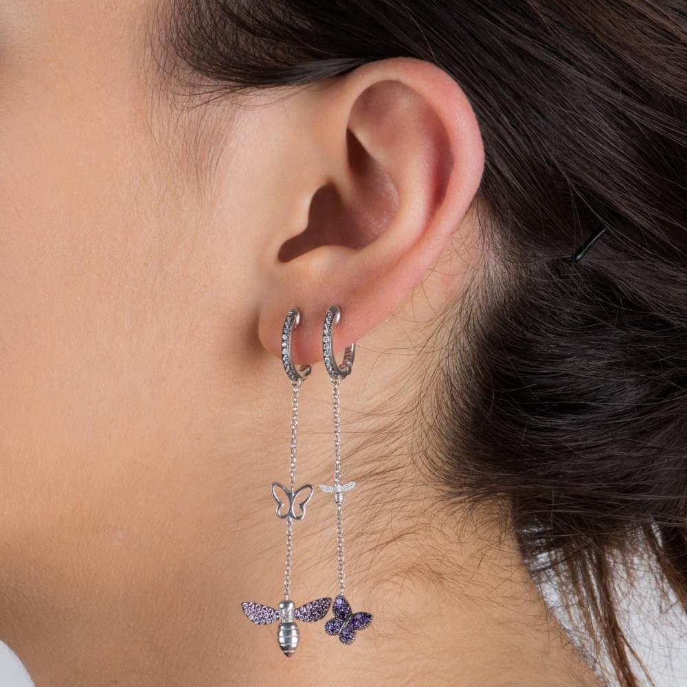 Gipsy Secret Garden, Sterling Silver Earrings Set.