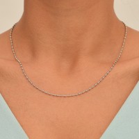 Seed, Sterling Silver Chain.