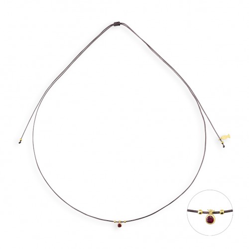 Melagrana Mini, Sterling Silver Necklace (String).