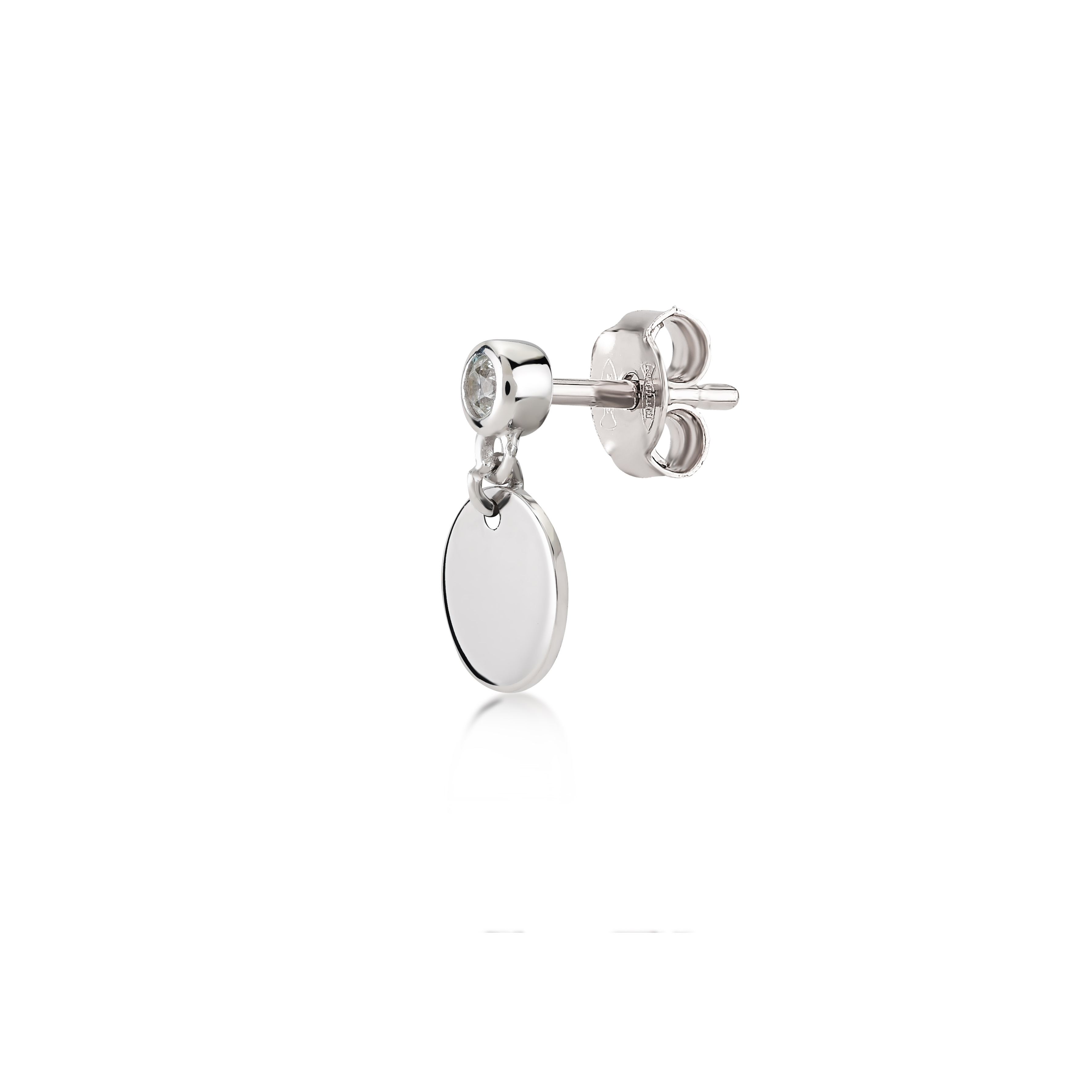 Glam Spangle, Sterling Silver Earring (Sold INDIVIDUALLY).