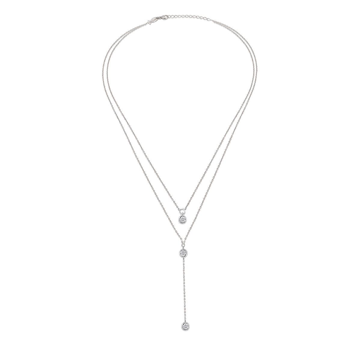Glint(Duo), Sterling Silver Necklace.